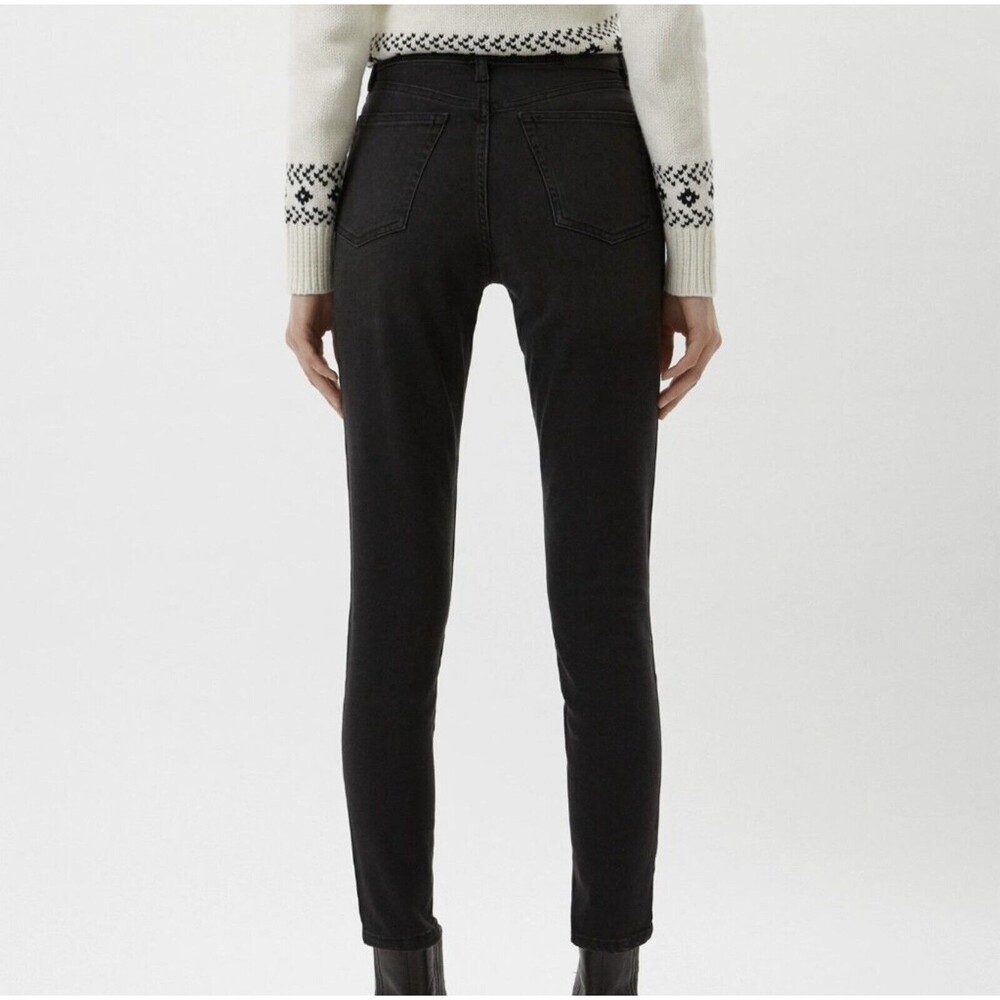 Lauren Ralph Lauren High Rise Skinny Ankle Jeans Black 6